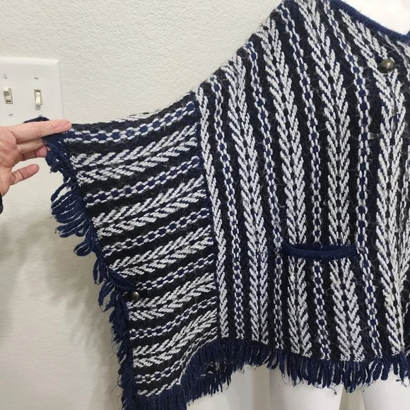 Anthropologie Sleeping On Snow  Blue Cardigan  One Size - Picture 4 of 14